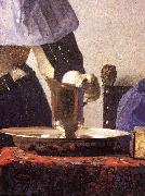 VERMEER VAN DELFT, Jan Young Woman with a Water Jug (detail) re USA oil painting reproduction
